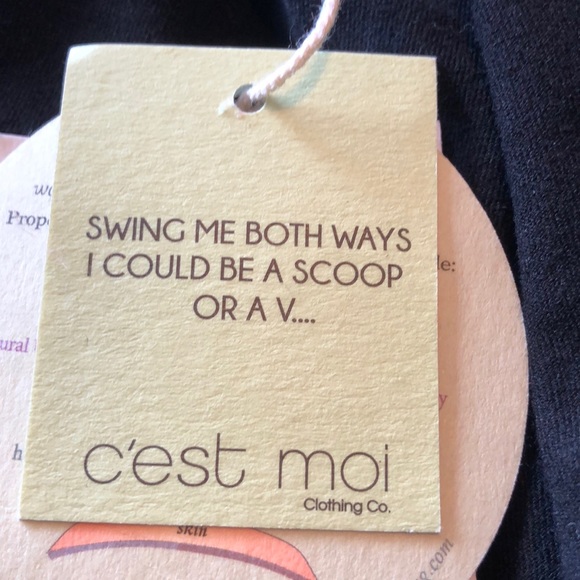 C’est Moi bamboo reversible tank top - Picture 5 of 6